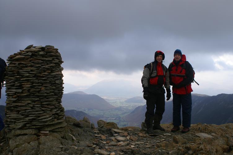 Daniel and Rick on top of Dale Head Daniel and Rick on top of Dale Head