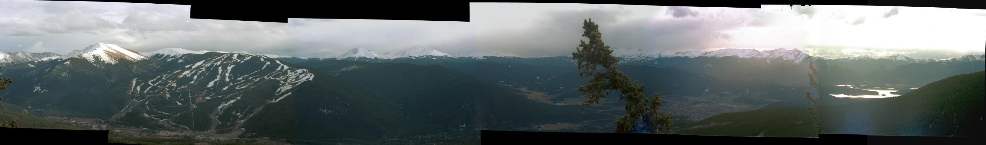 Independence Mountain, Keystone Mountain, across to Dillon Lake