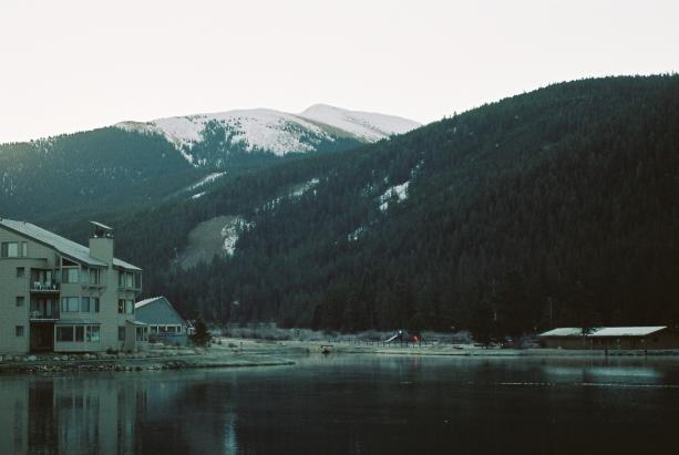 Keystone Lake with Independence Mountain
