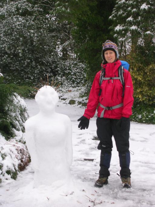 Lin with the snow-wotsit