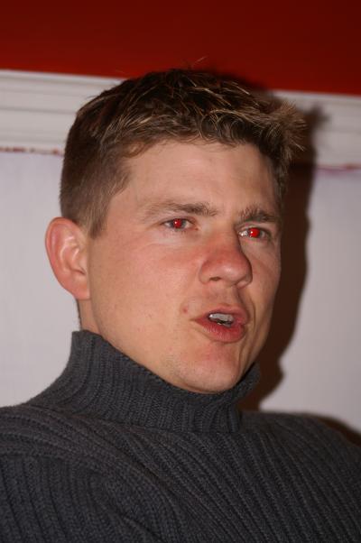 Brian, showing his true identity