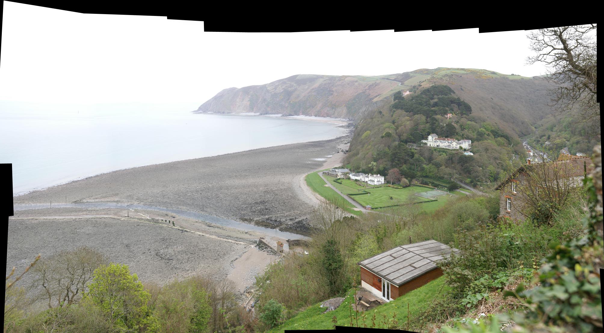 Panoramic view of Lynmouth