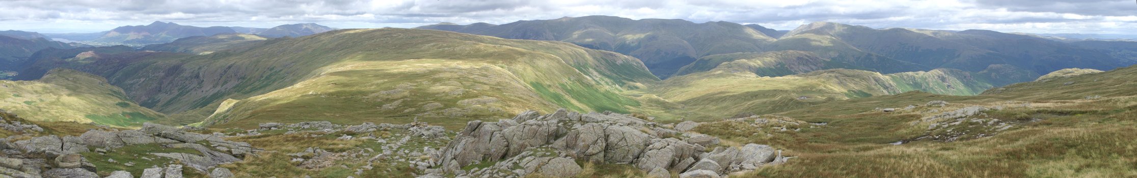 Greenup, Ullscarf, and Wythburn from High Raise