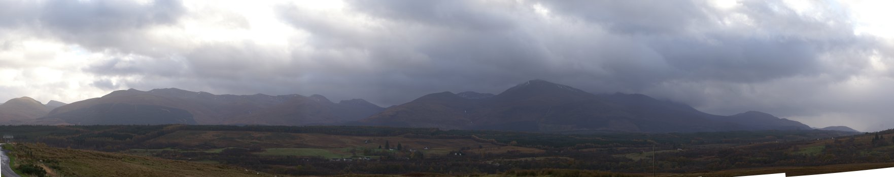 View of the Nevis range from the Commando Memorial