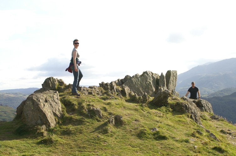 Rosemary and Rick at the top