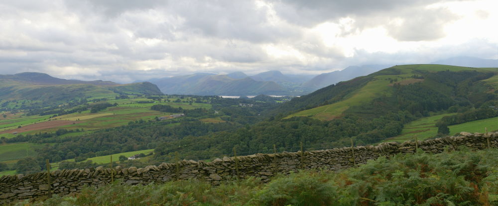 The view West to Keswick