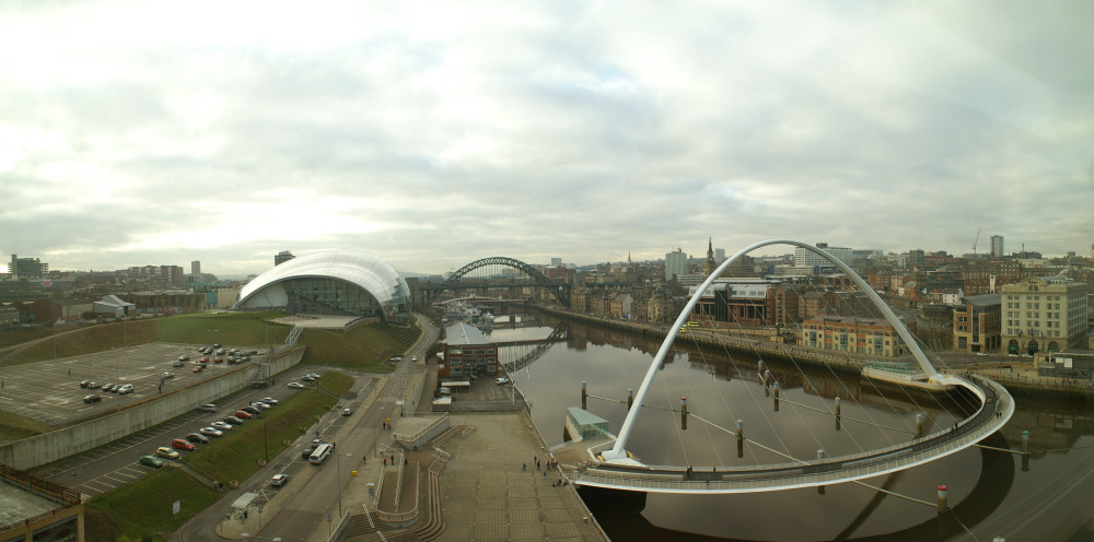 View from the Baltic flour mill art gallery